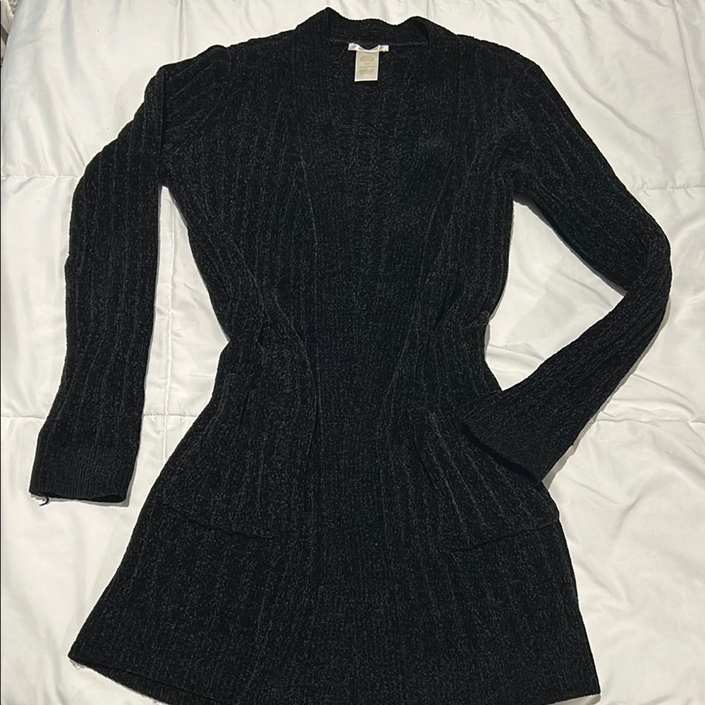 Elegant Black Knit Cardigan